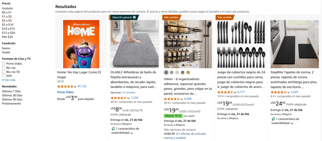 Amazon in Spanish