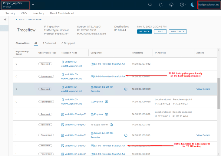 NSX Multitenancy – Part 4 – Stateful Active-Active Gateways in Projects