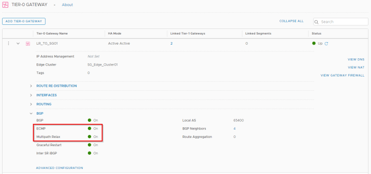 NSX-T Tier0 AS-Multipath-Relax Explained