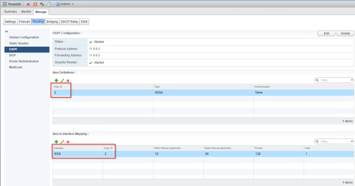 NSX-V and OSPF Area Types Walkthrough – See why NSSA is better for Tenants – Part 2