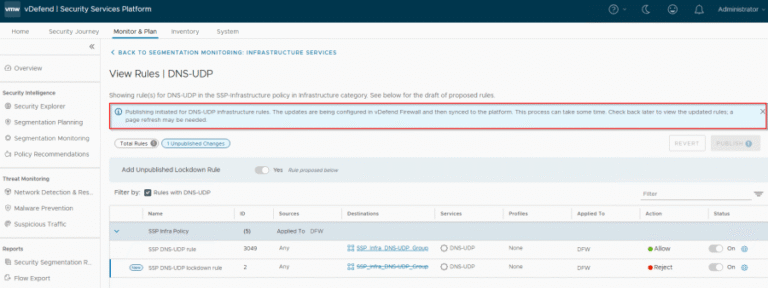 vDefend Security Services Platform and Security Segmentation – Part 6 – Segmentation Monitoring and Policy Recommendations
