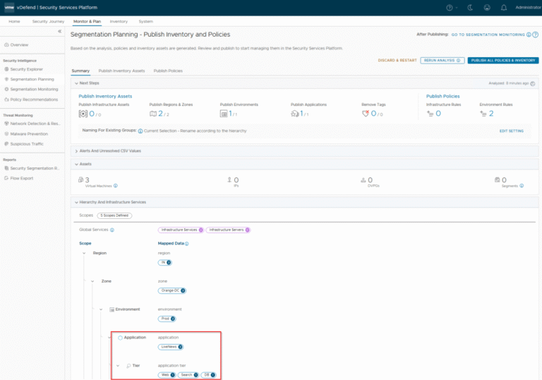 vDefend Security Services Platform and Security Segmentation – Part 8 – Promoting NSX Groups