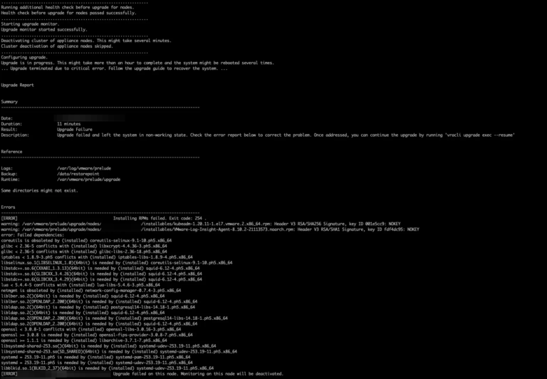 Upgrade issue of Standalone VCF Orchestrator to 9.0.2